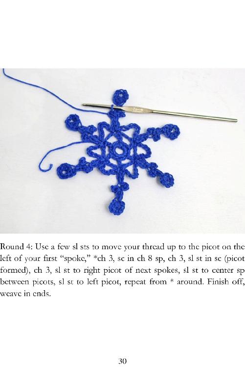 Pretty Snowflake Crochet Patterns Super Easy to Make and Super Addictive Crochet Snowflake Guide - photo 31