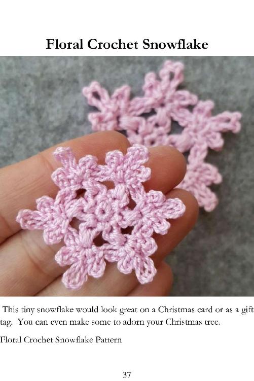 Pretty Snowflake Crochet Patterns Super Easy to Make and Super Addictive Crochet Snowflake Guide - photo 38