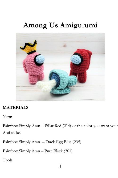 Among Us Amigurumi Crochet Cute Easy Among Us Crochet Patterns Youll Love Making Gift for Holiday - photo 2