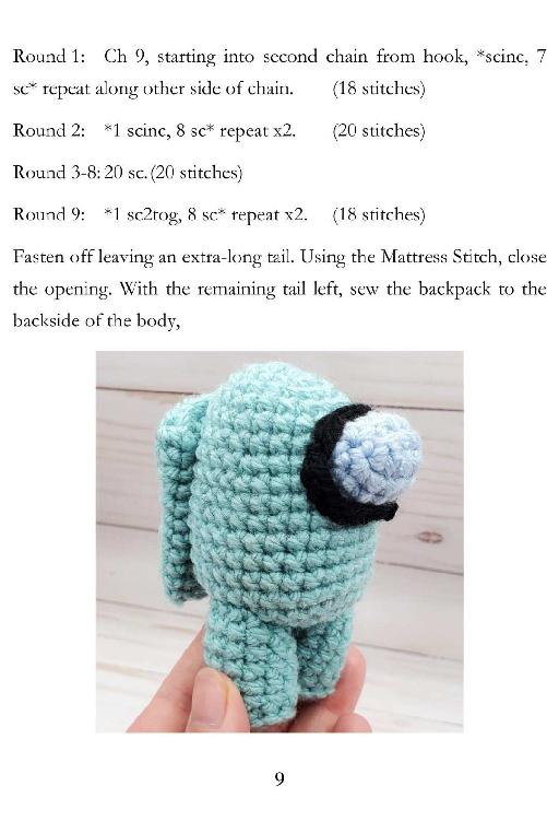 Among Us Amigurumi Crochet Cute Easy Among Us Crochet Patterns Youll Love Making Gift for Holiday - photo 10