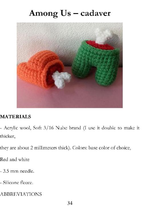 Among Us Amigurumi Crochet Cute Easy Among Us Crochet Patterns Youll Love Making Gift for Holiday - photo 35