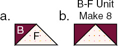 Figure 3 Sew an H triangle to one angled end of a C triangle as shown in - photo 7