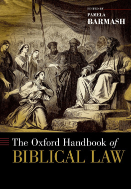 Barmash Pamela The Oxford Handbook of Biblical Law