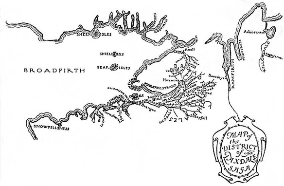 Map of the District of Laxdale Saga Please click on the Image for a larger - photo 2