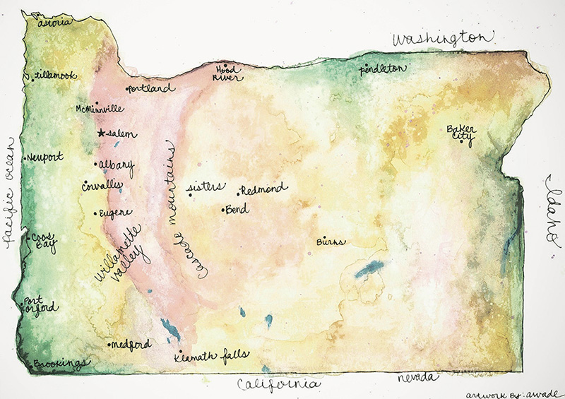 Map of Oregon State I am often asked specific cooking termrelated - photo 6