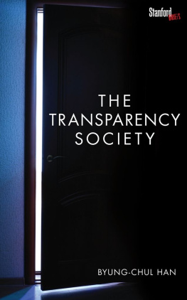 Byung-Chul Han The Transparency Society