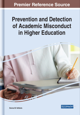 Donna M. Velliaris (editor) - Prevention and Detection of Academic Misconduct in Higher Education