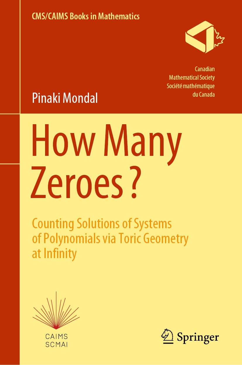 Book cover of How Many Zeroes Volume 2 CMSCAIMS Books in Mathematics - photo 1