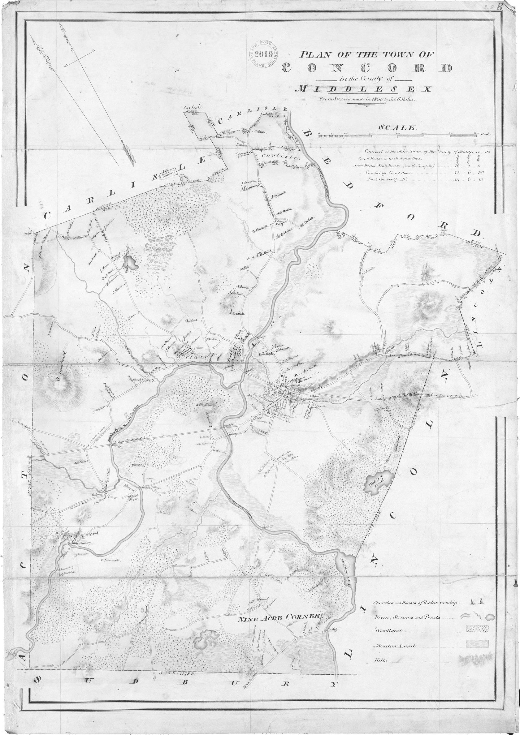 JOHN G HALES Plan of the town of Concord Mass in the county of Middlesex - photo 3