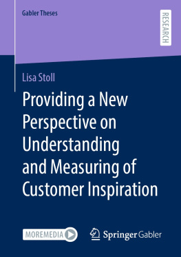 Lisa Stoll - Providing a New Perspective on Understanding and Measuring of Customer Inspiration