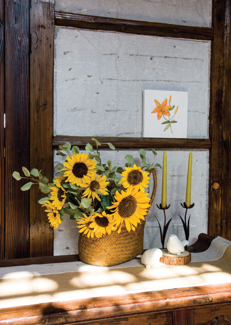 Fig 5 Consisting of sunflowers and eucalyptus leaves this flower basket looks - photo 5