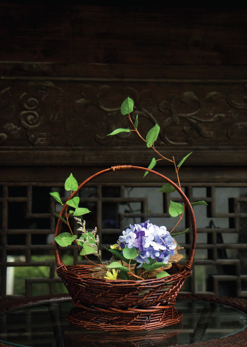 Fig 7 A Chinese flower basket consisting of hydrangeas daisies and redbud - photo 7