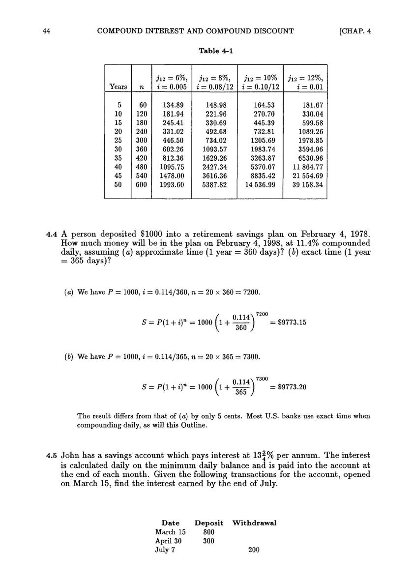 Schaums Outline of Mathematics of Finance - photo 51