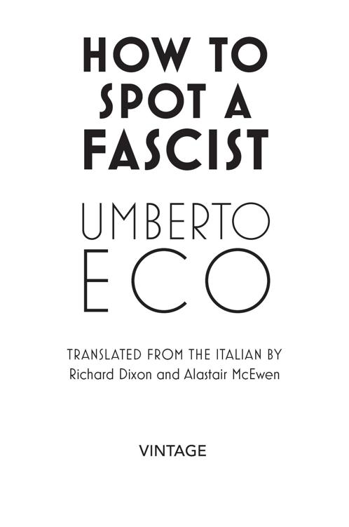 Contents About the Author Umberto Eco 19322016 wrote fiction literary - photo 2