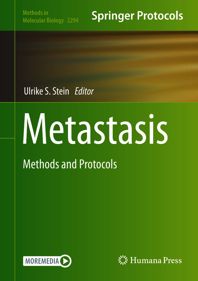 Book cover of Metastasis Volume 2294 Methods in Molecular Biology Series - photo 1