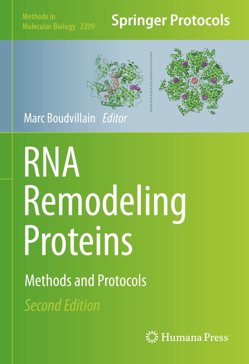 Book cover of RNA Remodeling Proteins Volume 2209 Methods in Molecular - photo 1