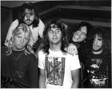 1986 Slayer in the studio with Reign producer Rick Rubin at Hit City West - photo 4