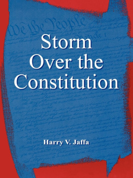 Jaffa Storm Over the Constitution