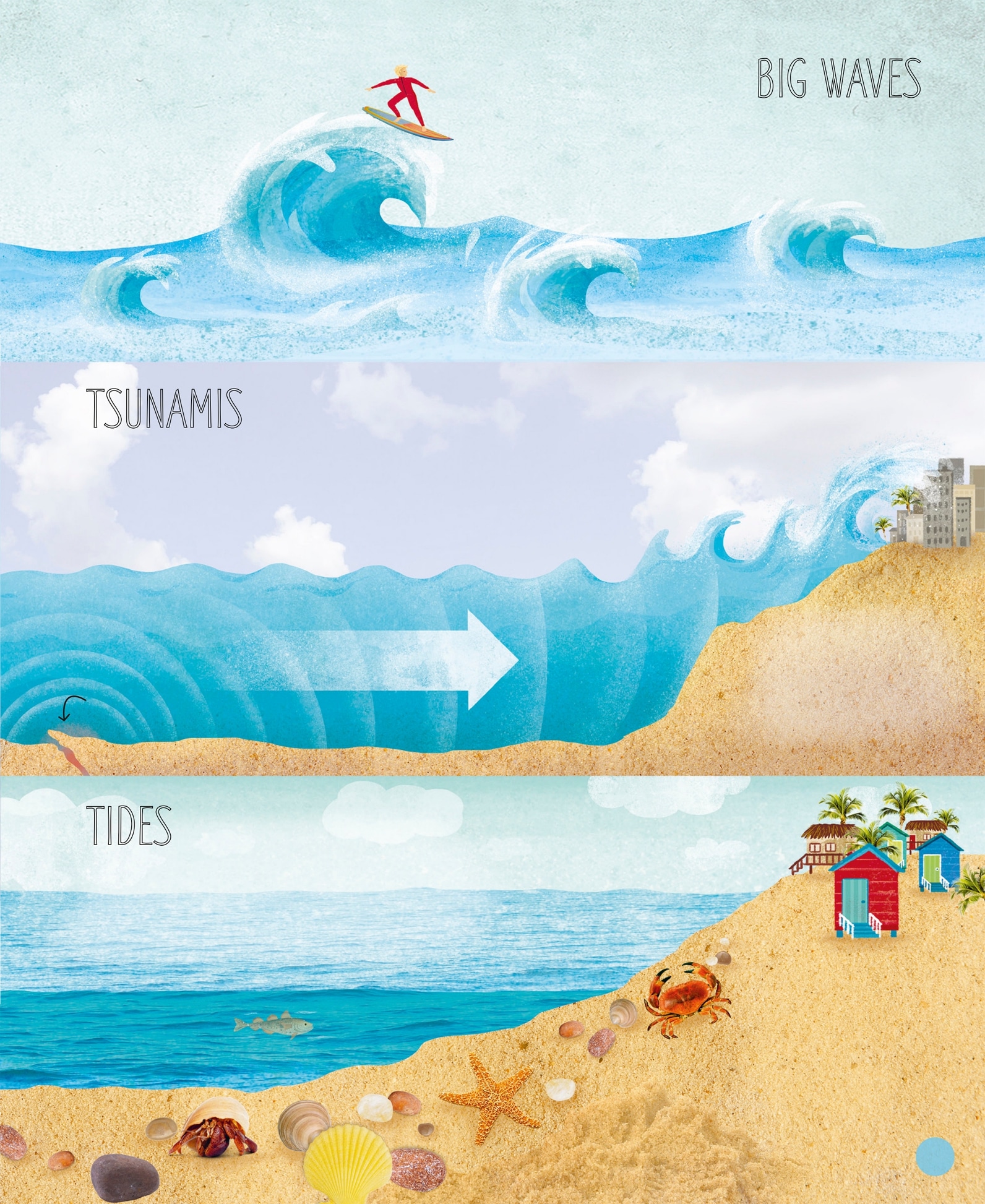 TSUNAMIS TSUNAMIS When something like an earthquake moves a large volume of - photo 10