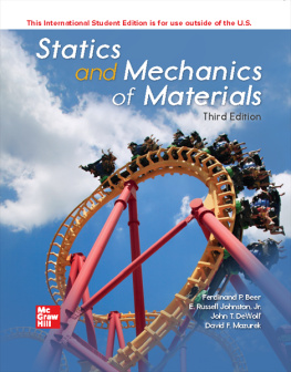 Ferdinand P. Beer - ISE Statics and Mechanics of Materials (ISE HED MECHANICAL ENGINEERING)