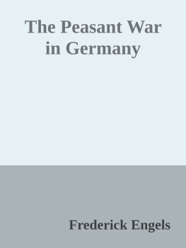 Frederick Engels The Peasant War in Germany