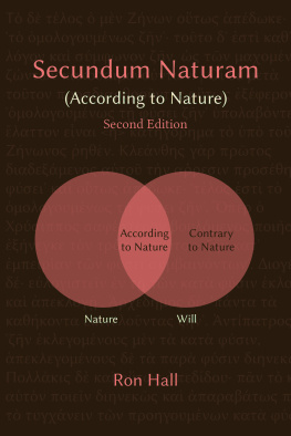 Ron Hall - Secundum Naturam (According to Nature)