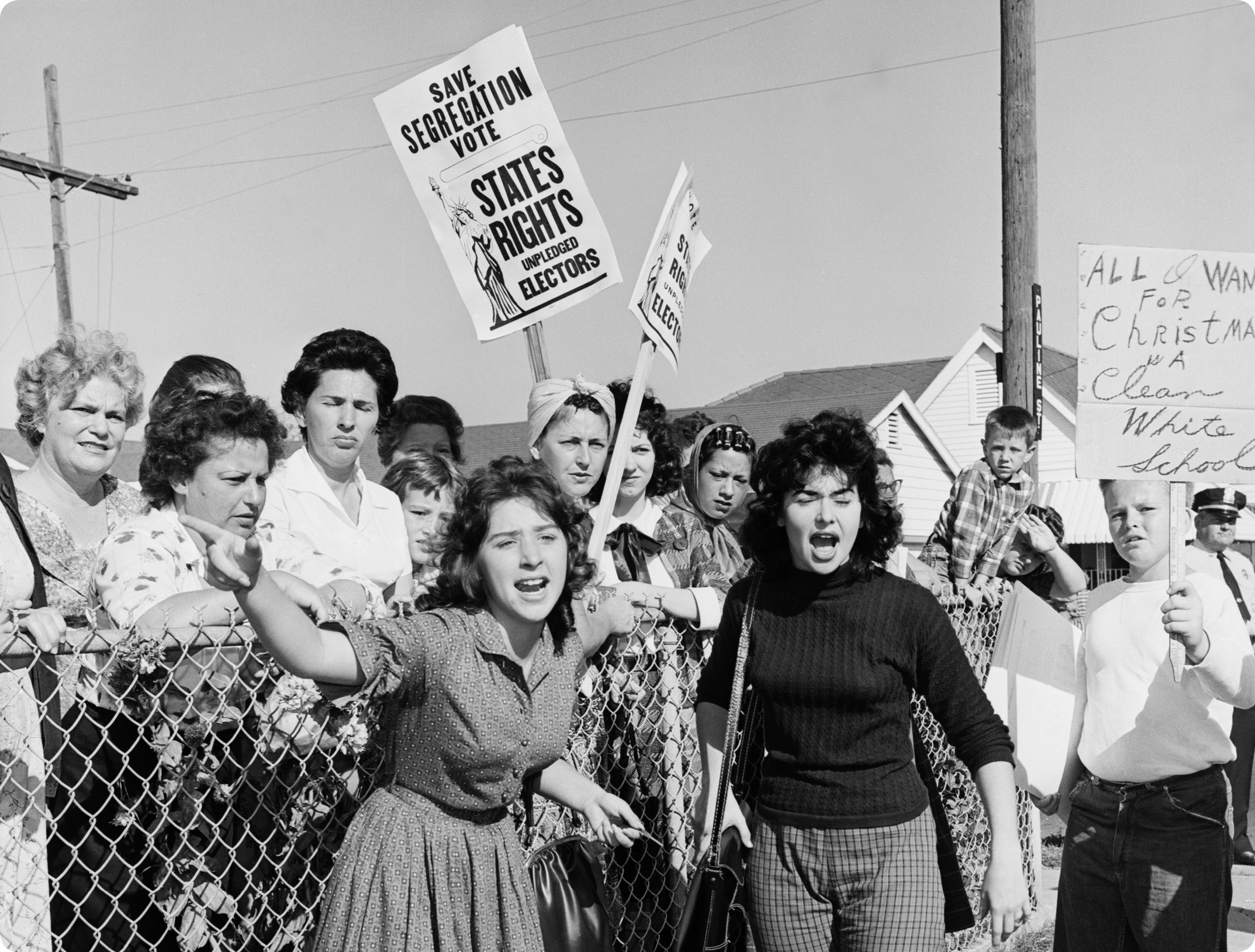 Angry segregationist protesters gathered daily outside Rubys school 1960 It - photo 7