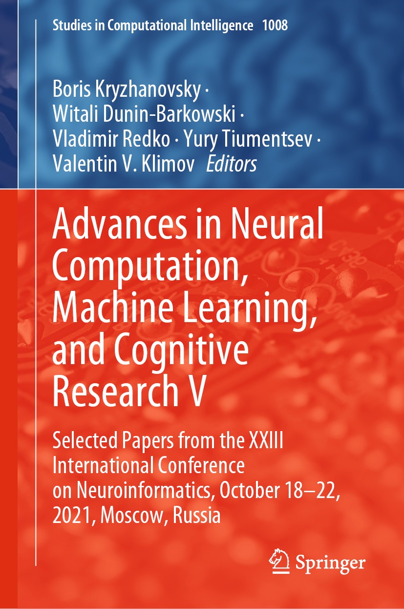 Book cover of Advances in Neural Computation Machine Learning and Cognitive - photo 1