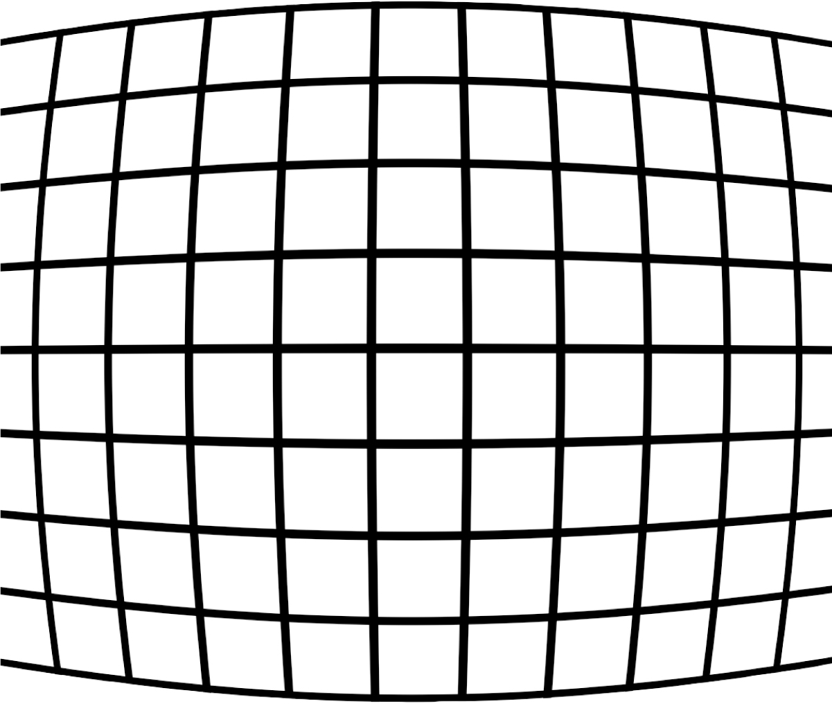 Figure 11 Barrel distortion can be visualized as straight parallel lines in - photo 5