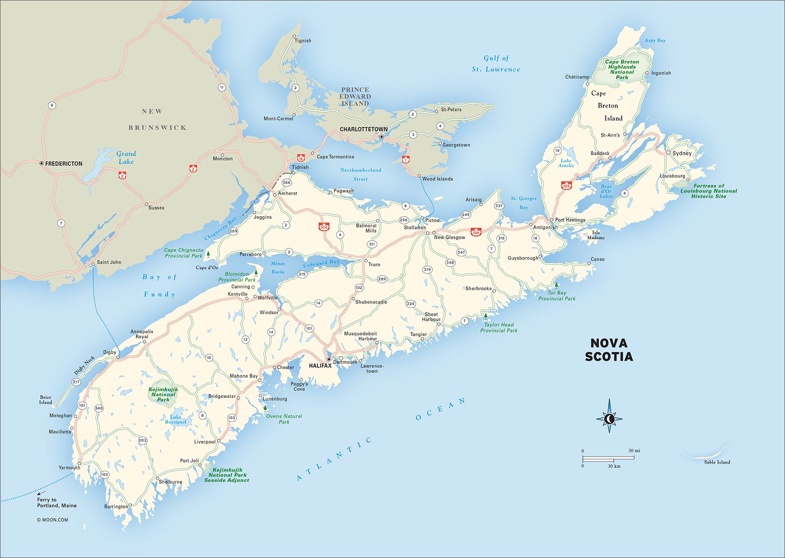 Moon Nova Scotia New Brunswick Prince Edward Island Travel Guide - photo 4