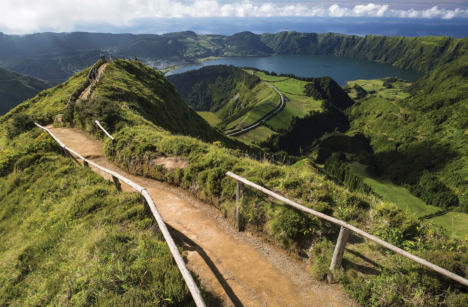 Kayaking on the Azores emerald green crater lakes or gazing down at them from - photo 14