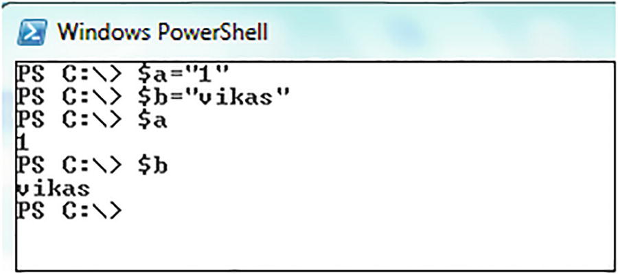 Figure 1-1 Variables in PowerShell Now you can use Write-host to print this to - photo 5