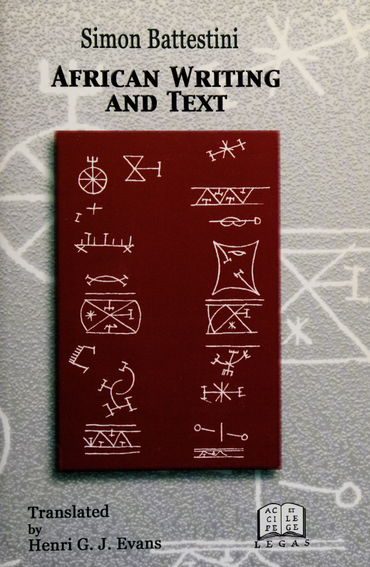 African writing and text Battestini Simon This book was produced in EPUB - photo 1