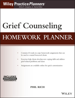 Phil Rich - Grief Counseling Homework Planner