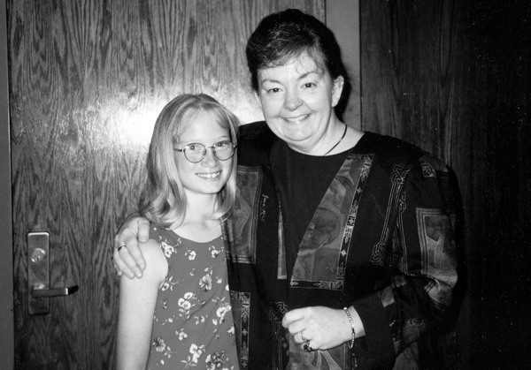 Mama Keefe and little Holly at my middle school promotion ceremony in June - photo 5