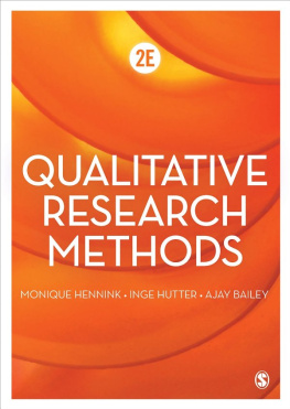 Monique Hennink Qualitative Research Methods