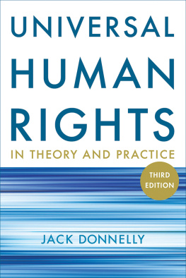 Jack Donnelly - Universal Human Rights in Theory and Practice