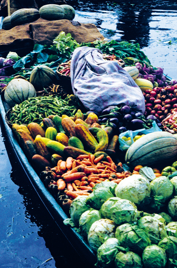 A greengrocer on the lake in Kashmir A giant aroid Amorphophallus in a - photo 4