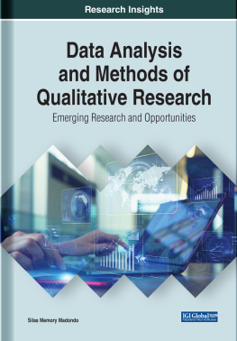 Silas Memory Madondo - Data analysis and methods of qualitative research emerging research and opportunities