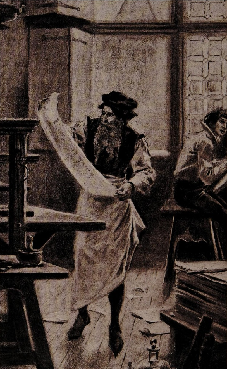 Johannes Gutenberg at his printing presses Gutenberg was proud of his - photo 3