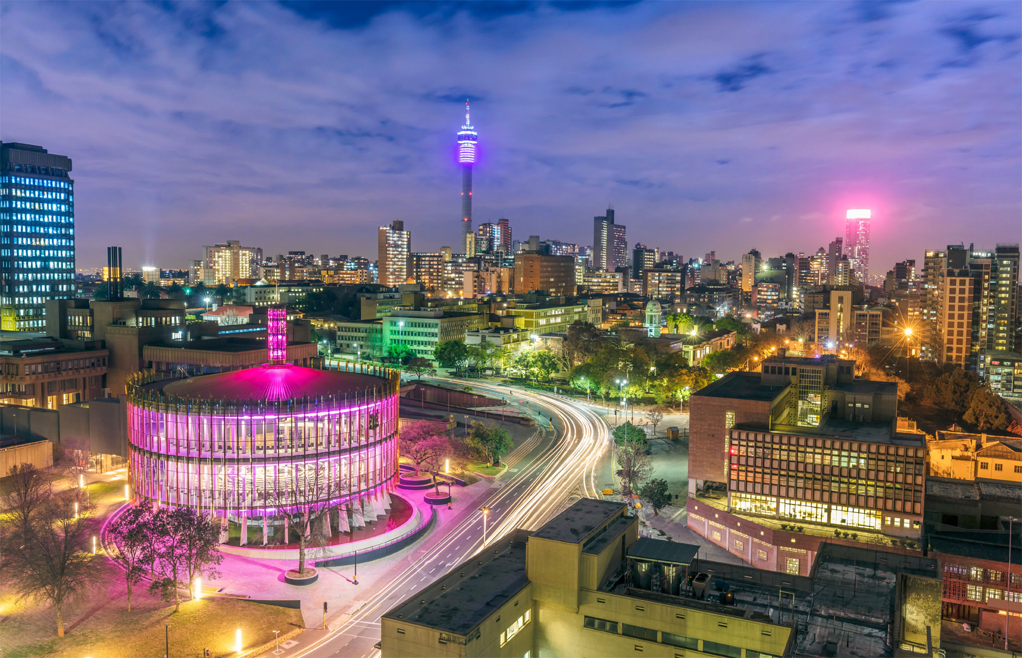 t The skyline of Johannesburg at night Welcome to South Africa Reasons to - photo 4