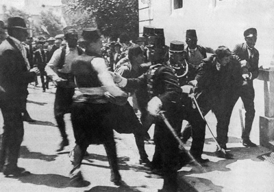 Gavrilo Princip wrested to the ground The Archduke having delivered a speech - photo 4