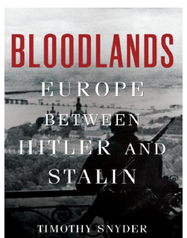 Timothy Snyder Bloodlands: Europe Between Hitler and Stalin