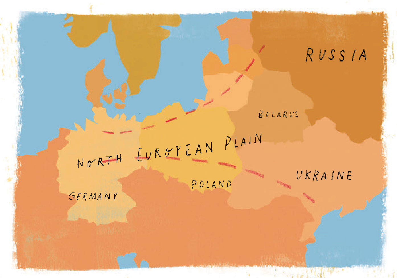 THE ROUTE INTO RUSSIA To the west of Russia lies a flat area called the North - photo 7