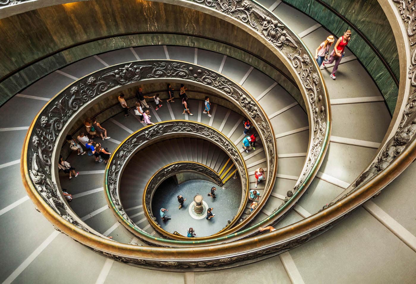 Spiral staircase designed by Giuseppe Moro in Vatican Museum Vatican City - photo 5