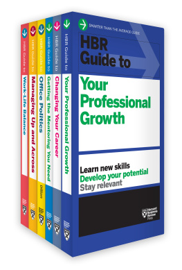 Harvard Business Review HBR Guides to Managing Your Career Collection (6 Books)