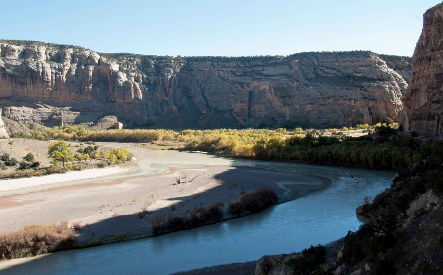 Bend in the Green River near Echo Park Dinosaur National Monument Sunset - photo 8