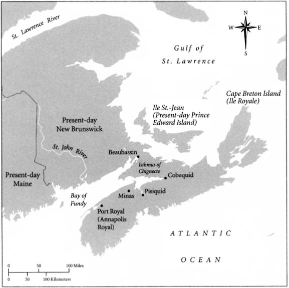 Principal Acadian settlements at the time of the British conquest 1710 - photo 3