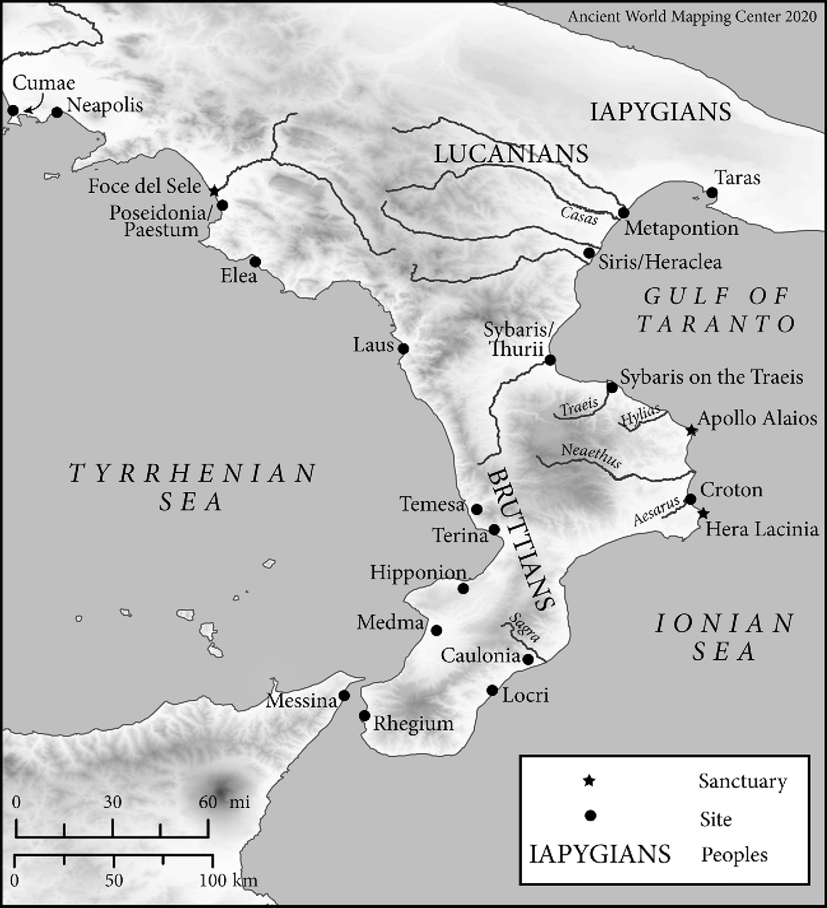 Fig 01 Map of southern Italy By the Ancient World Mapping Center Fig - photo 3