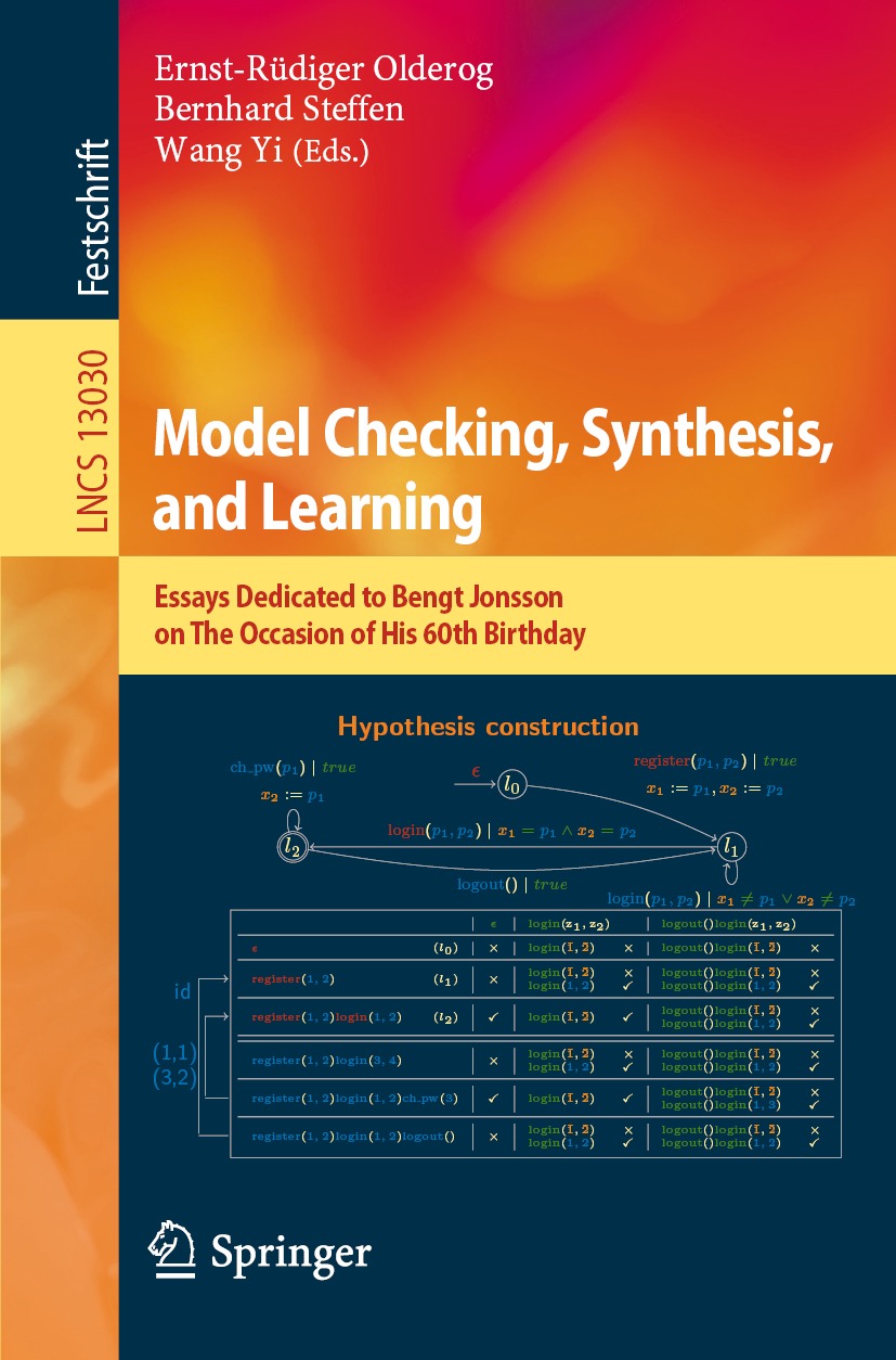 Book cover of Model Checking Synthesis and Learning Volume 13030 Lecture - photo 1